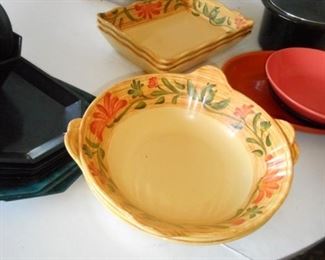 9 G.E.T. Melamine serving pieces