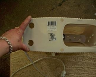 Electric lighted hummingbird themed embossed decor