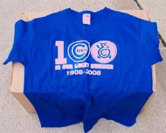 Vintage New old stock collectible Chicago Cubs 2008 Cubs tshirts BLUE