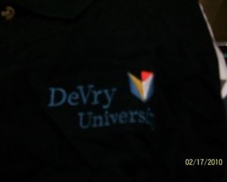 Vintage new old stock DeVry polos size X-lg  only 