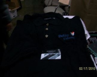 Vintage new old stock DeVry polos size X-lg  only 