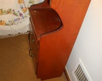 Custom solid wood 2 drawer night stand cabinet