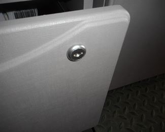 (1) Bush model# WC6853 gray 2 drawer file cabinet with lock NO KEY (only one available)