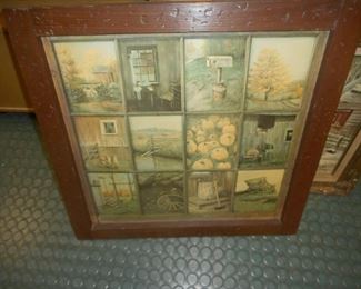 Homeco framed art 1970's?