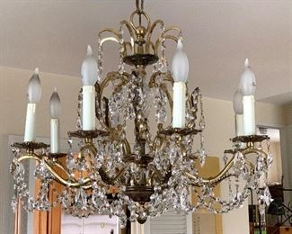 Vintage crystal chandelier