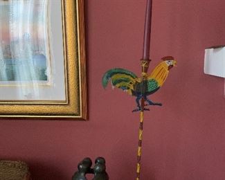 CHECK OUT THE ROOSTER CANDLE HOLDERS