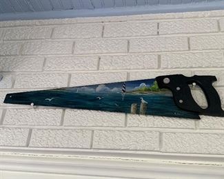 HAND PAINTED SAW