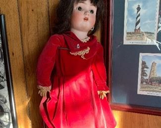 HUGE GERMAN PORCELAIN DOLL