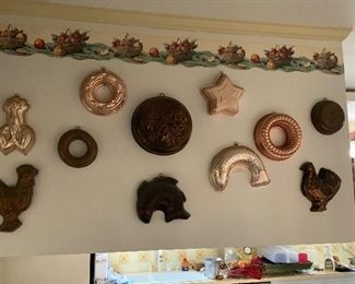 ANTIQUE COPPER JELLO MOLDS