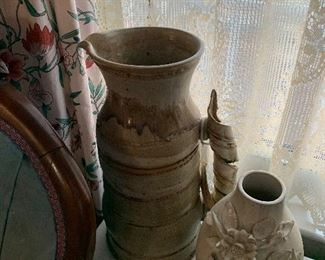 HUGE POTTERY PITCHER