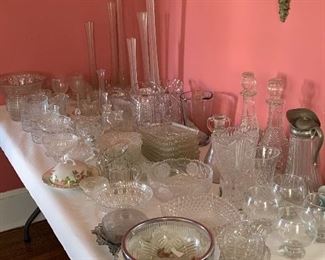 LOADS OF CUT ND PRESSED GLASS