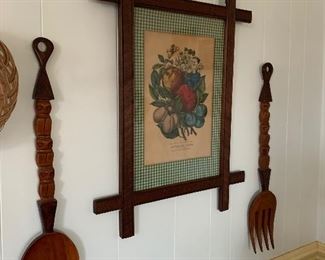 FORK AND SPOON FOR A GIANT/ CURRIER AND IVES PRINT