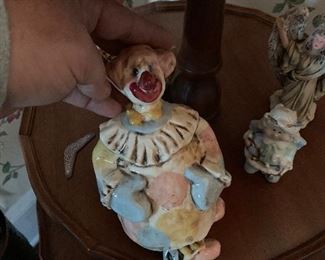 POTTERY CLOWN BELL