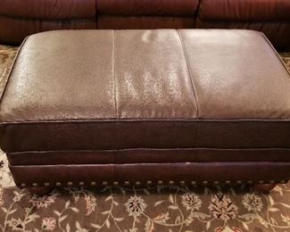 Leather ottoman for sale