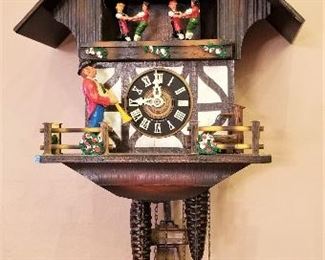 One of several clocks throughout the home. The cuckoo clocks were purchased in Germany.