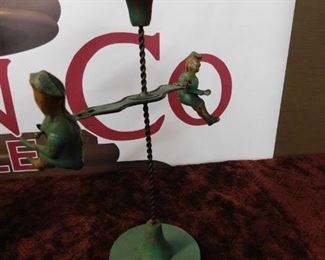 Early Spin Toy with Two Figures