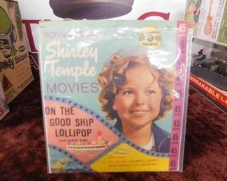 Shirley Temple 45 Record and Picture Sleeve