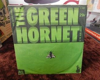 Green Hornet 45 Record and Sleeve