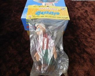 Marx Disney Twistable Geppetto in Original Packaging 