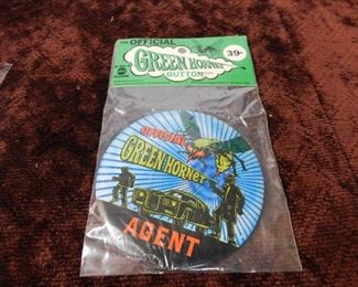 Official Green Hornet Button in Packaging