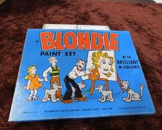 Tin Litho Blondie Paint Set