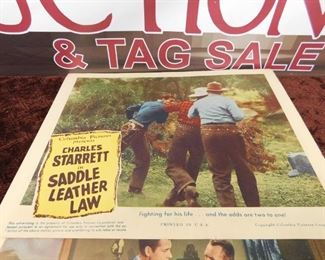 Assorted Western Movie Stills Charles Starrett "Saddle Leather Law"