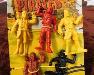 Old Pirate Figures on Card
