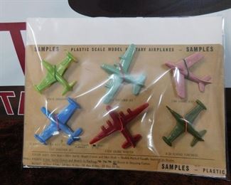 Old Plastic Scale Model Military Airplanes
