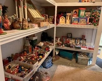 Large Collection of Vintage Christmas Decorations