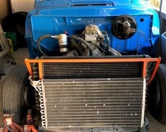 1956 Ford Pickup Cab, fenders & chassis with engine