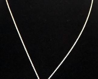 Tiffany & Co Elsa Peretti Sterling Silver Eternal Circle Pendant Necklace