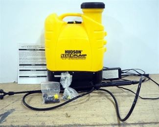 Hudson NeverPump Battery Operated Bak-Pak Sprayer Model 13854, With Charger And Manual