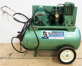 Sears Air Compressor/ Paint Sprayer Model 106.153780, 150 psi Twin Cylinder, 230V