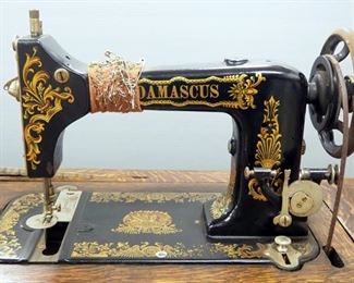 Vintage Damascus Treadle Sewing Machine SN# 2967703, In 6-Drawer Sewing Table