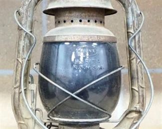 Two Dietz Antique No. 2 D-Lite Railroad Lanterns