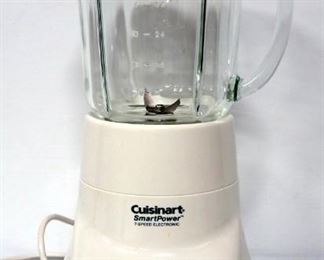 Cuisinart SmartPower 7-Speed Electronic Blender And Oster 3-Cup Chopper With Accessories And Instructions, Both Power On