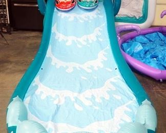 Pool Inflatables, Includes Intex Surf'n Slide Water Play Center, Rectangular Pool Approx 9 Ft Long x 5 Ft Wide, And Octopus Pool Approx 6-1/2 Ft Dia