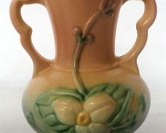 Hull Pottery Vases (2) And Hallmark Hand Painted Porcelain Music Box, Plays "When You Wish Upon A Star"