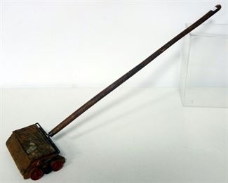 Vintage Bissell's Little Daisy Wood Toy Sweeper