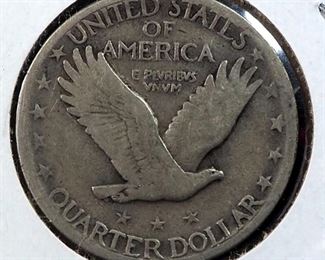 1927 D And 1927 S Standing Liberty Quarters, Low Mintage, Scarce