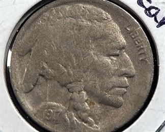 Buffalo Nickel Collection Includes 1937 AU, 1913 Type 1, 1917 D And 1938 D, Total Qty 4
