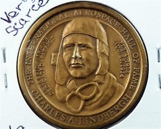 Commemorative Coin Collection, Includes 3", 2.75" And 2.5" High Relief Bronzes, Tokens And More, Commemorates Apollo, Lindbergh, Lincoln And Others