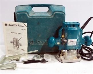 Makita Plunge Router Model 3620, With Instructions, In Case, Powers On