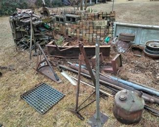 Iron and scrap pile