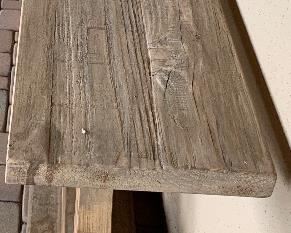 Rustic Outdoor Wood Accent Table	33.5x71.5x16.5in	HxWxD
