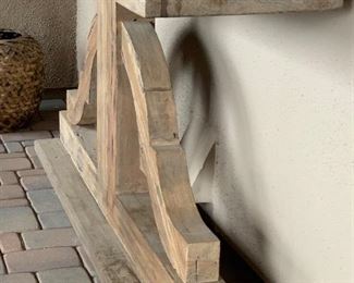 Rustic Outdoor Wood Accent Table	33.5x71.5x16.5in	HxWxD
