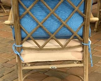 7pc Hampton Bay Outdoor Patio Set Table w/ 6 chairs	Table: 29x42x65in	HxWxD
