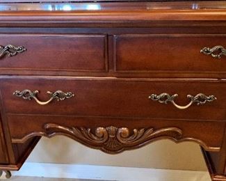 Cherry Wood & Iron Hutch Wine Rack Bar	81x56x18in	HxWxD
