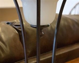 Iron & Glass Table Lamp		
