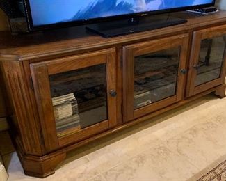 Wood TV Stand AV Cabinet	25x64x20in	HxWxD
